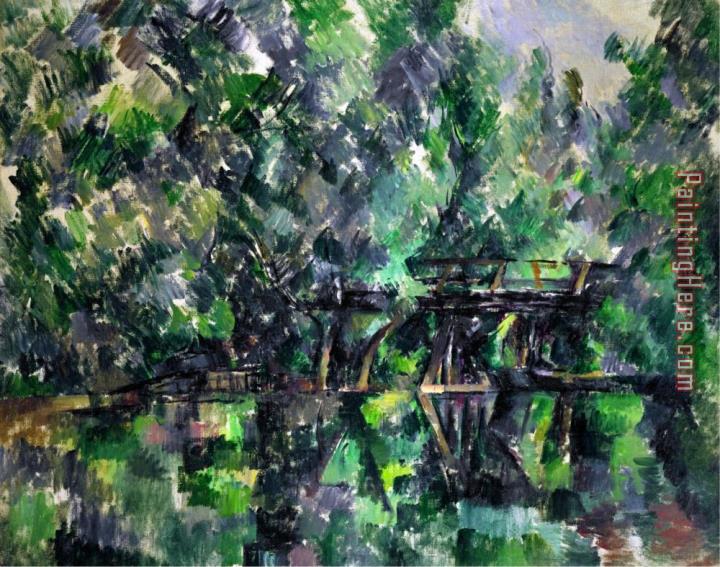 Paul Cezanne Bridge Over a Pond 1895 1898